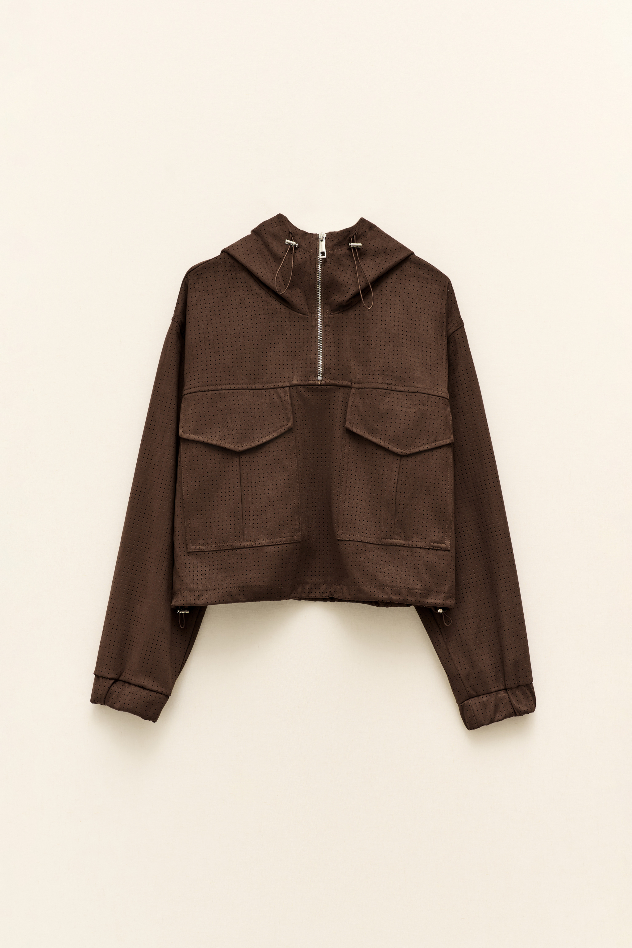 SYNTHETIC SUEDE SWEATSHIRT