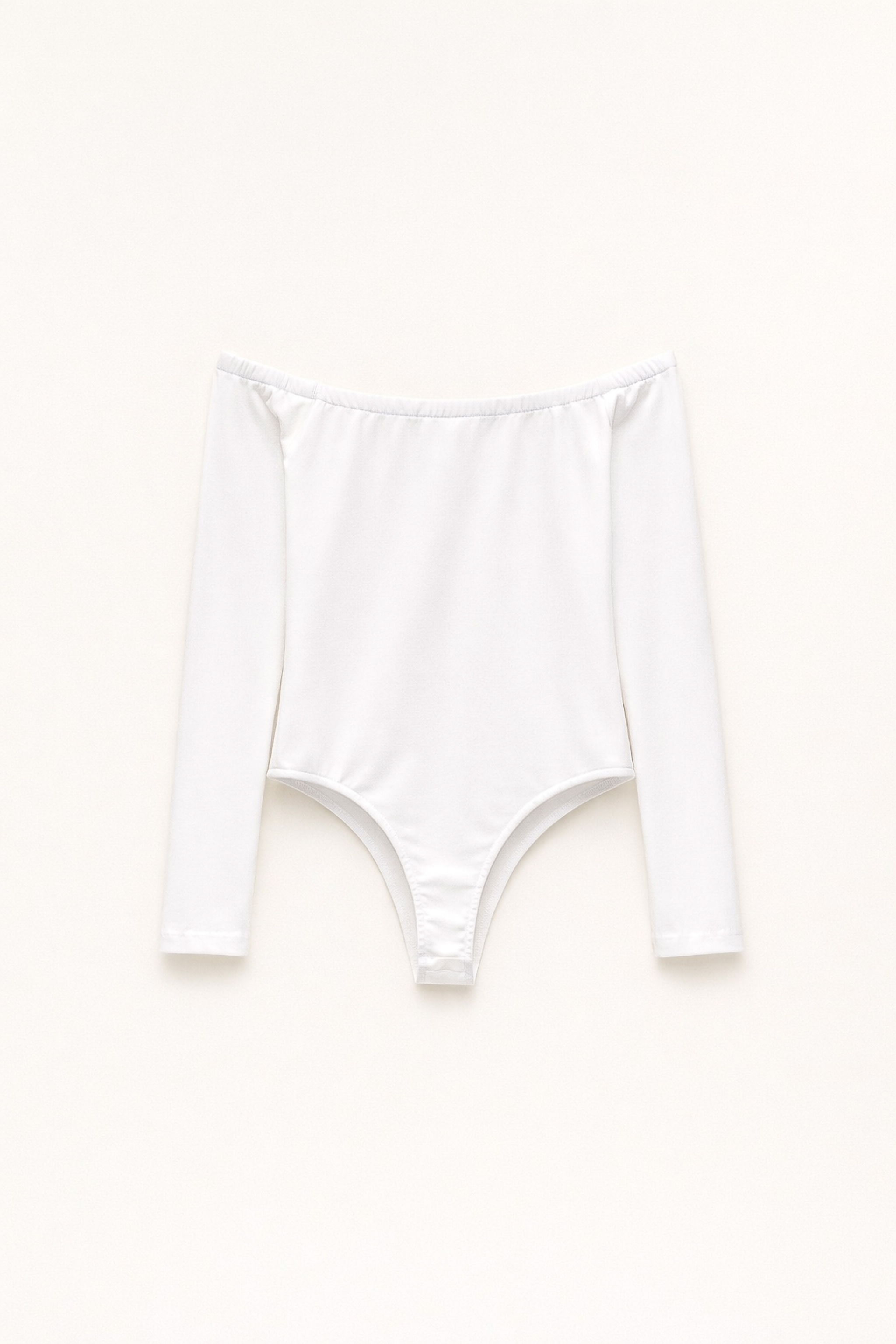 OFF-SHOULDER COTTON BODYSUIT