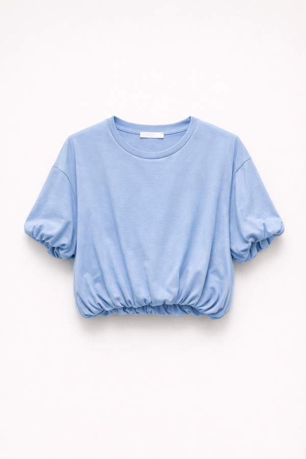 TOP WITH BALLOON-EFFECT...
