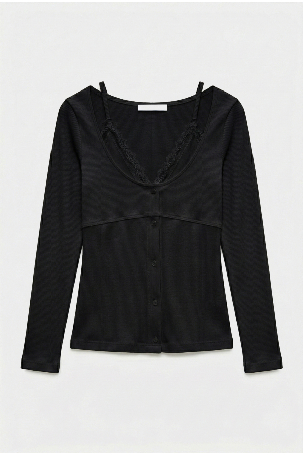 MAGLIA CON PIZZO