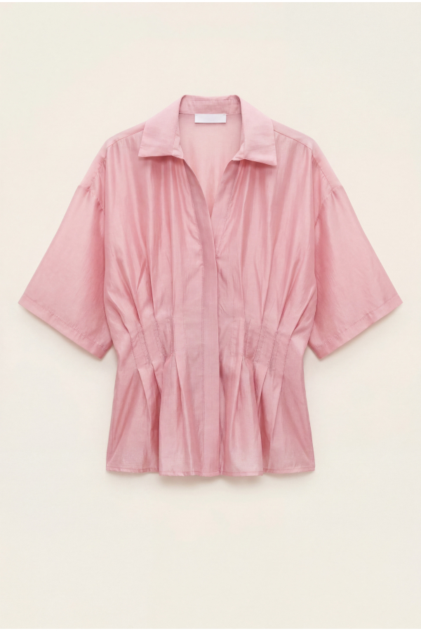 BLUSA SEMITRASPARENTE MISTO...