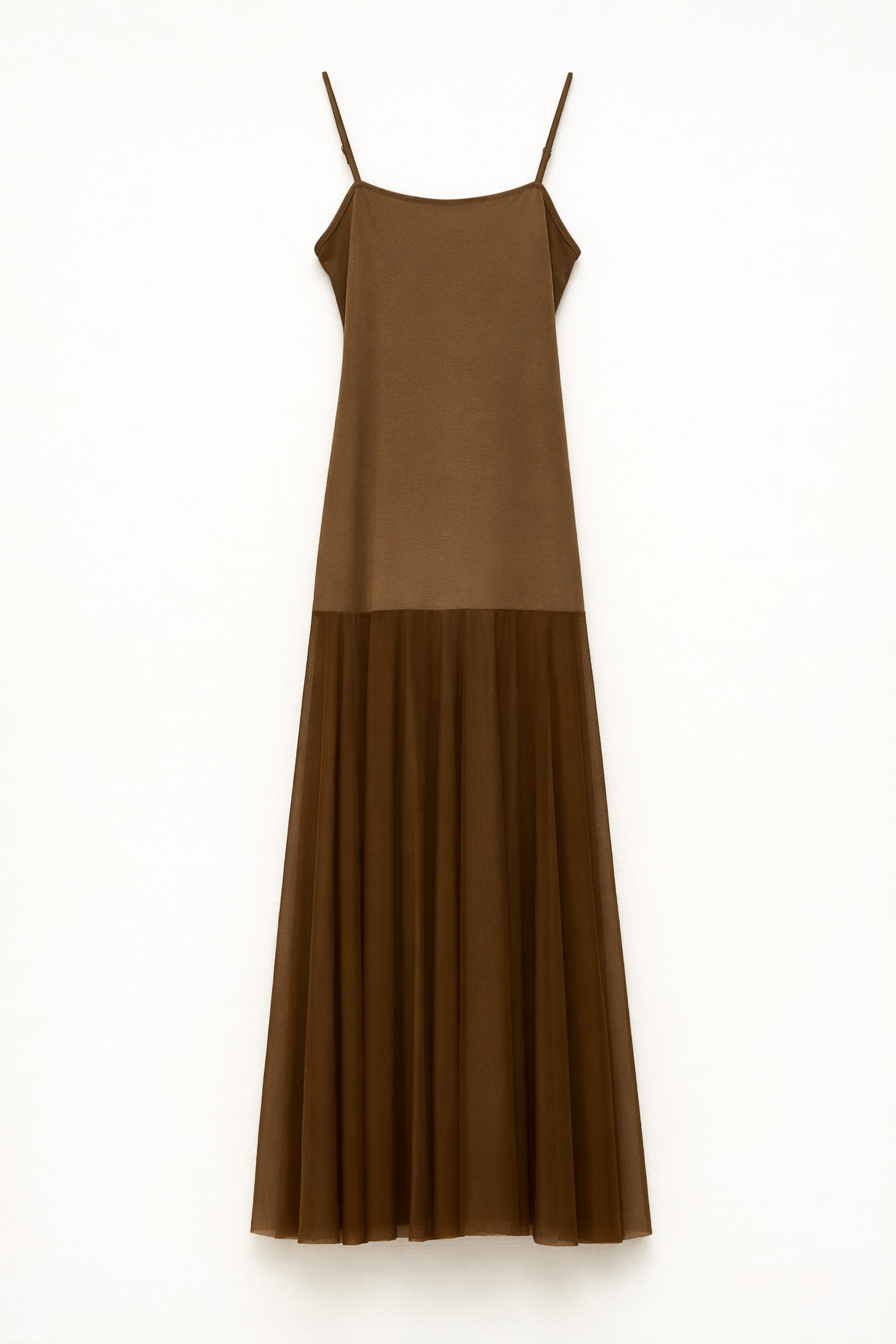 COMBINED DRESS WITH TULLE...