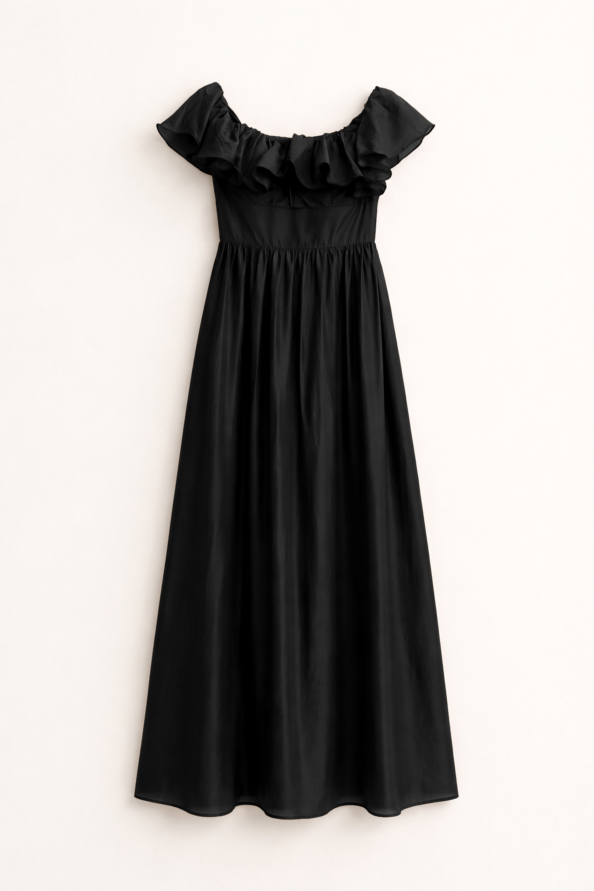 LONG OFF-SHOULDER DRESS...