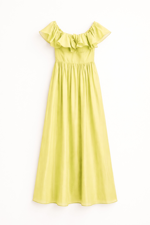 LONG OFF-SHOULDER DRESS...