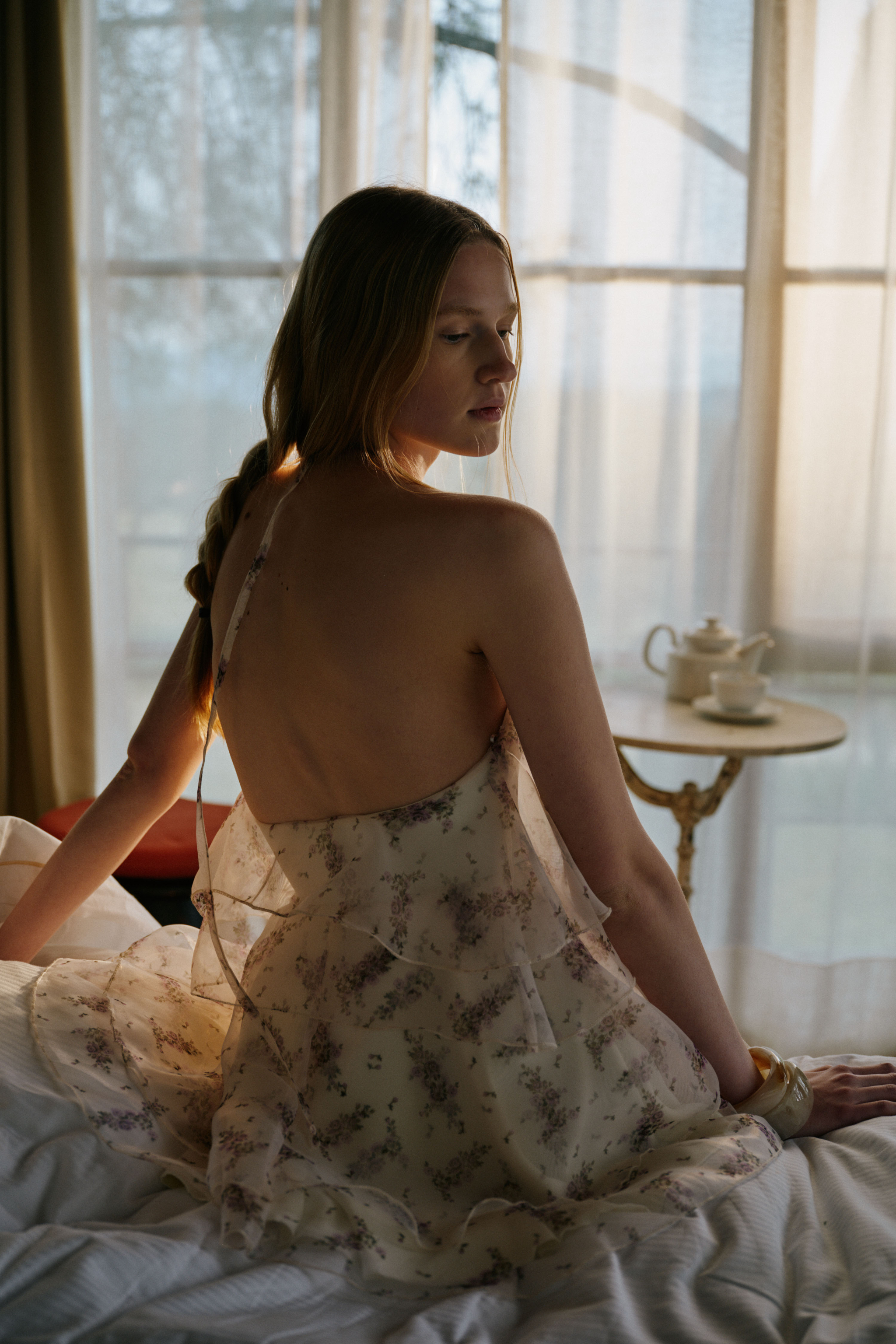 SHORT DRESS WITH FLORAL...